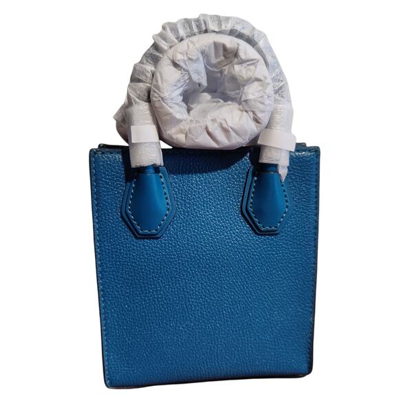 Michael Kors Mercer Extra-Small Pebbled Leather Crossbody Bag - Picture 6 of 11